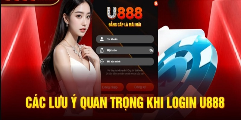 Các lưu ý đặc biệt khi login U888