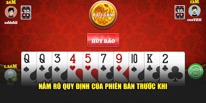 Nắm rõ quy định của phiên bản trước khi bắt đầu